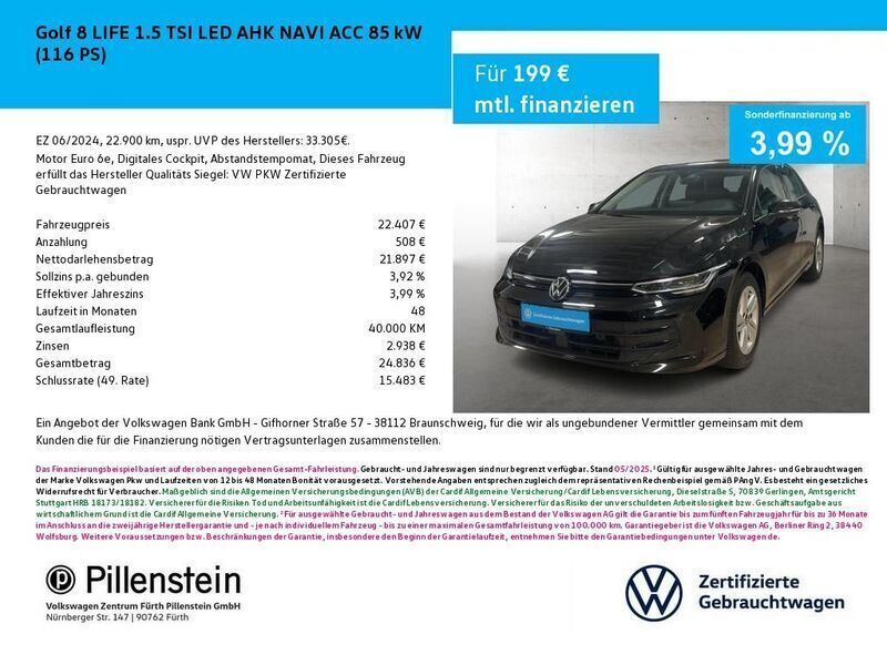Othercolor Gebraucht 2024 VW Golf VIII Life Kleinwagen | 22.804 € (Guter Preis) - Bild 1/2