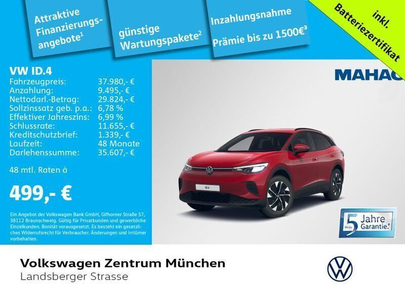 Rot Gebraucht 2024 VW ID.4 Pro SUV | 37.980 € (Superpreis) - Bild 1/2