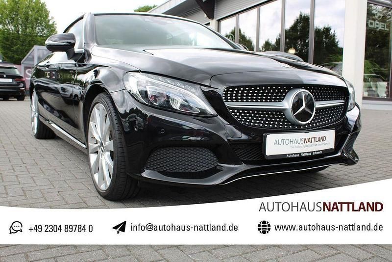 Obsidianschwarz metalliclack Gebraucht 2016 Mercedes C400 Edition 1 Cabrio | 30.950 € (Superpreis) - Bild 1/4