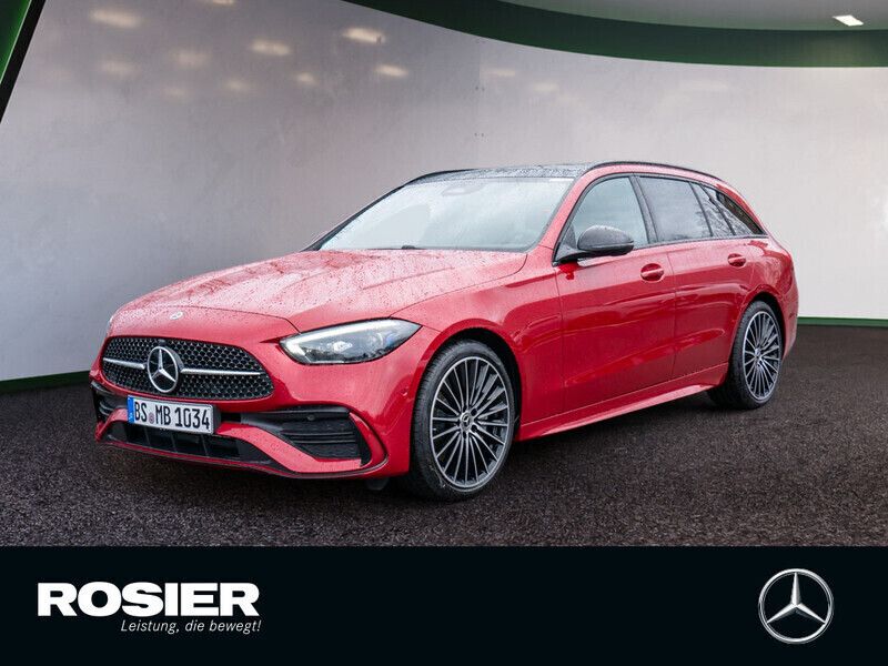 Rot / manufaktur patagonienrot Gebraucht 2024 Mercedes C220 AMG line Kombi | 49.850 € (Teuer) - Bild 1/4