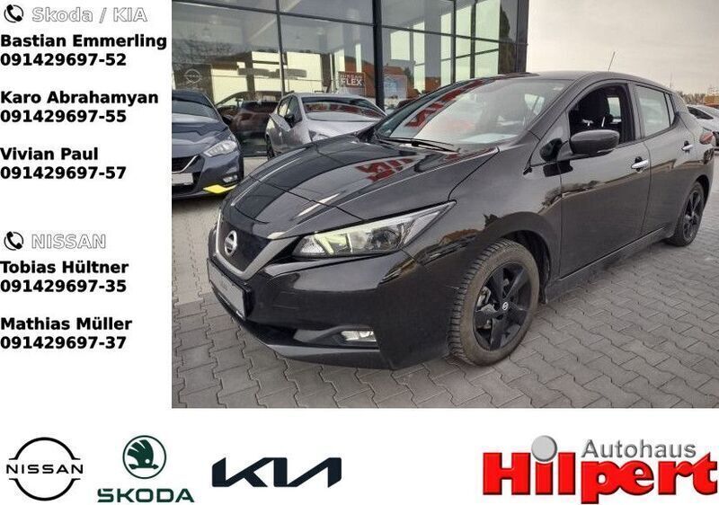 Black (m) (metallic) Gebraucht 2021 Nissan Leaf Acenta Kleinwagen | 15.290 € (Fairer Preis) - Bild 1/4