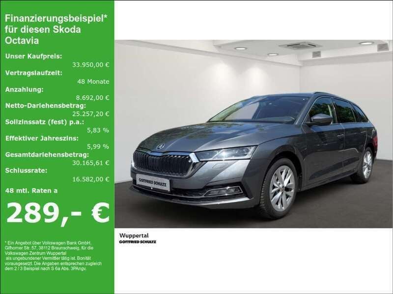 Graphitegrau metallic met. Gebraucht 2024 Skoda Octavia Style Kombi | 32.490 € (Guter Preis) - Bild 1/4