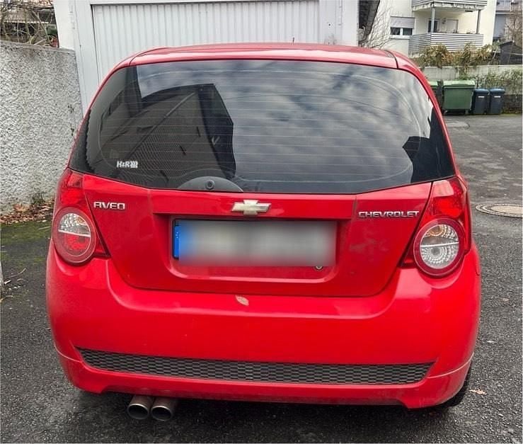 Gebraucht Chevrolet Aveo 84 PS (61 kW) 2009 Rot Kleinwagen