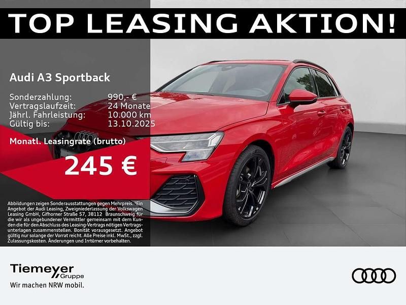 Progressivrot metallic Gebraucht 2024 Audi A3 S-Line Limousine | 33.840 € - Bild 1/4