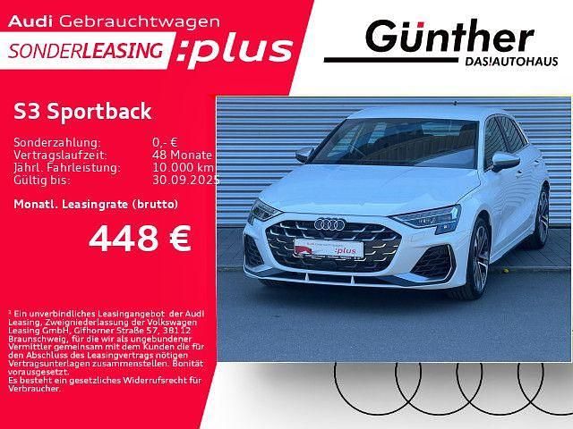 Gletscherweiß metallic Gebraucht 2024 Audi S3 Ambiente Limousine | 42.249 € (Superpreis) - Bild 1/4