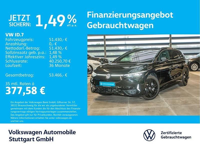 Schwarz Gebraucht 2025 VW ID.7 GTX Limousine | 51.430 € - Bild 1/4