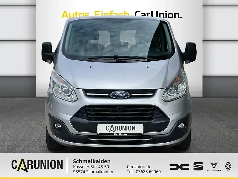 Gebraucht Ford Transit Custom Trend 170 PS (125 kW) 2017 Polarsilber metallic Van / Kleinbus