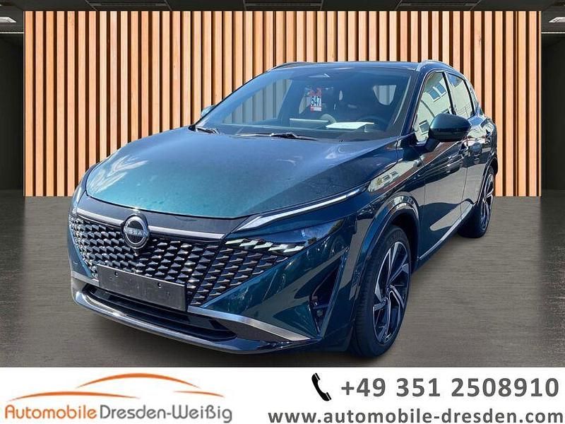 Grün ocean deep (metallic) Gebraucht 2024 Nissan Qashqai Tekna+ SUV | 30.980 € (Fairer Preis) - Bild 1/3