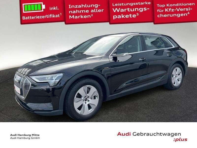 Mythosschwarz metallic Gebraucht 2021 Audi e-tron SUV | 36.950 € (Fairer Preis) - Bild 1/3