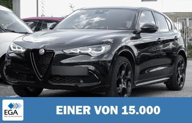 Schwarz metallic Gebraucht 2024 Alfa Romeo Stelvio Competizione SUV | 54.660 € - Bild 1/2