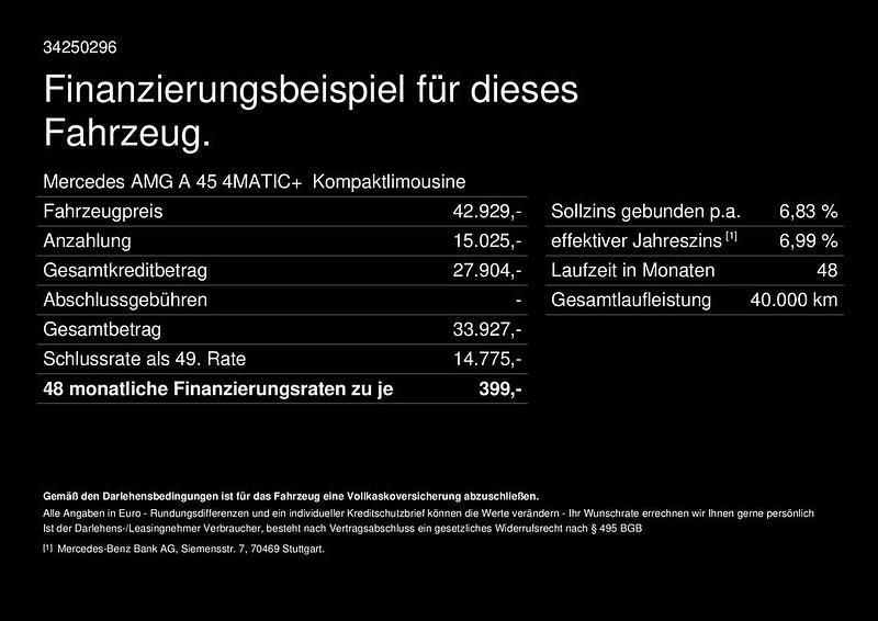 Gebraucht Mercedes A45 AMG AMG 387 PS (284 kW) 2021 Silber Kleinwagen