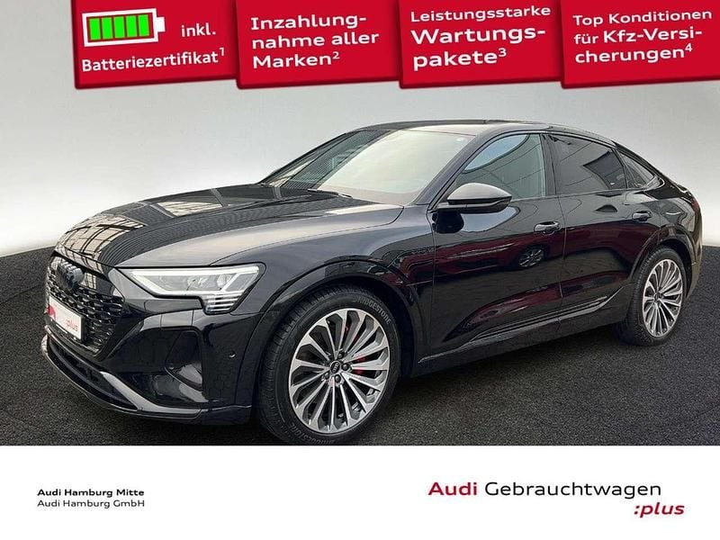Mythosschwarz metallic Gebraucht 2023 Audi Q8 e-tron Advanced SUV | 45.880 € (Teuer) - Bild 1/3