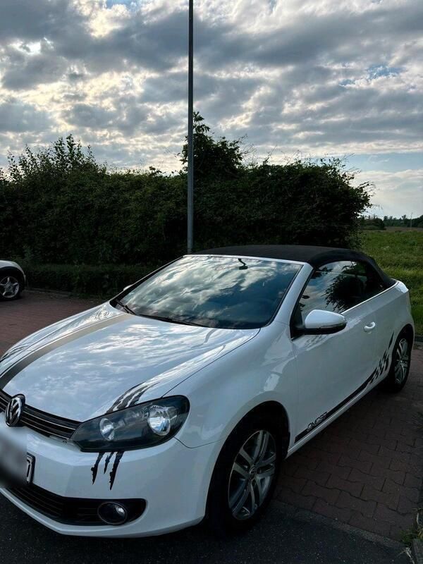 Weiß Gebraucht 2013 VW Golf Cabriolet Cabrio | 6.199 € (Teuer) - Bild 1/4