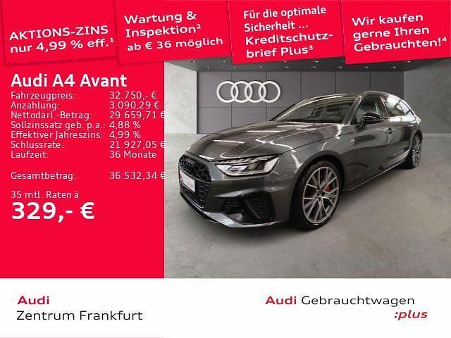 Grau Gebraucht 2022 Audi A4 S-Line Kombi | 32.750 € (Fairer Preis) - Bild 1/3