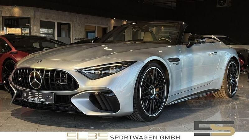 Silber Gebraucht 2022 Mercedes SL63 AMG AMG Cabrio | 129.850 € (Fairer Preis) - Bild 1/4