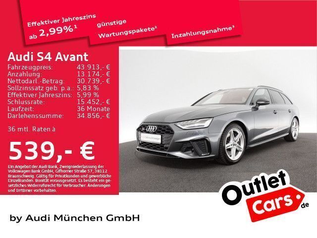 Daytonagrau perleffekt Gebraucht 2022 Audi S4 Ambiente Kombi | 45.489 € (Guter Preis) - Bild 1/1