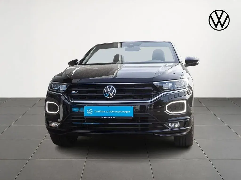 Gebraucht VW T-Roc Cabriolet R-line 150 PS (110 kW) 2021 Schwarz Cabrio