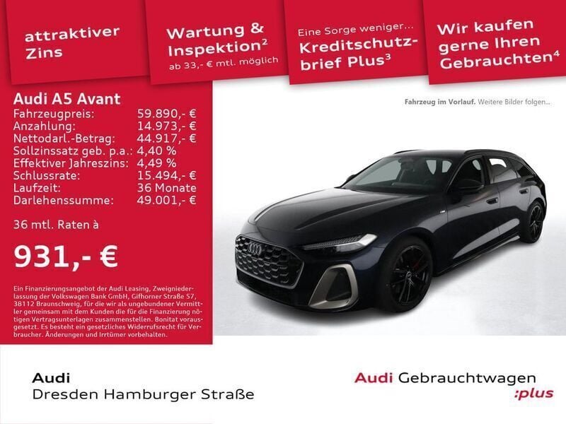 Firmamentblau metallic Gebraucht 2024 Audi A5 Ambiente Coupé | 59.890 € (Superpreis) - Bild 1/3
