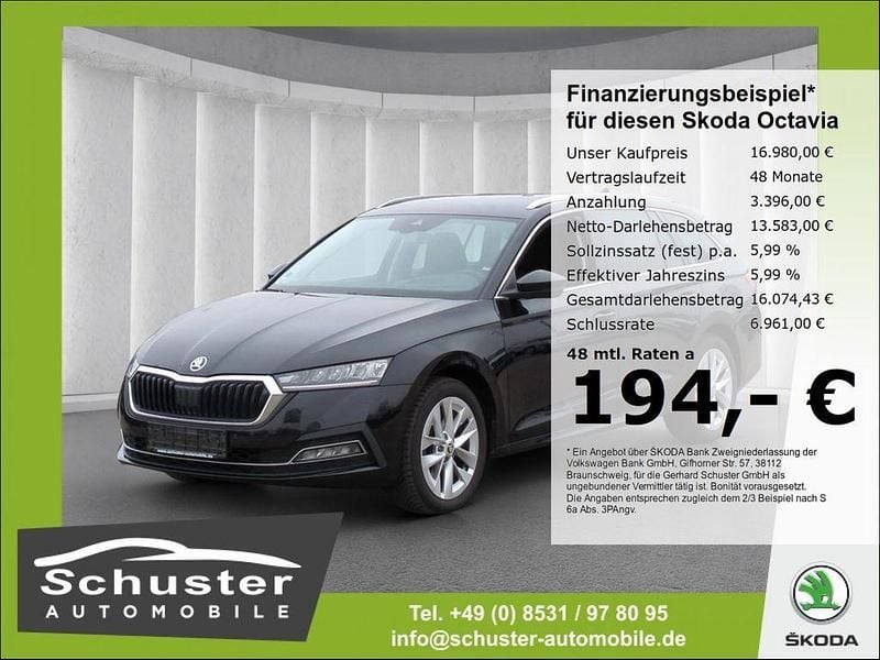 Gebraucht Skoda Octavia First Edition 110 PS (80 kW) 2020 Schwarzmagic perleffekt Kombi