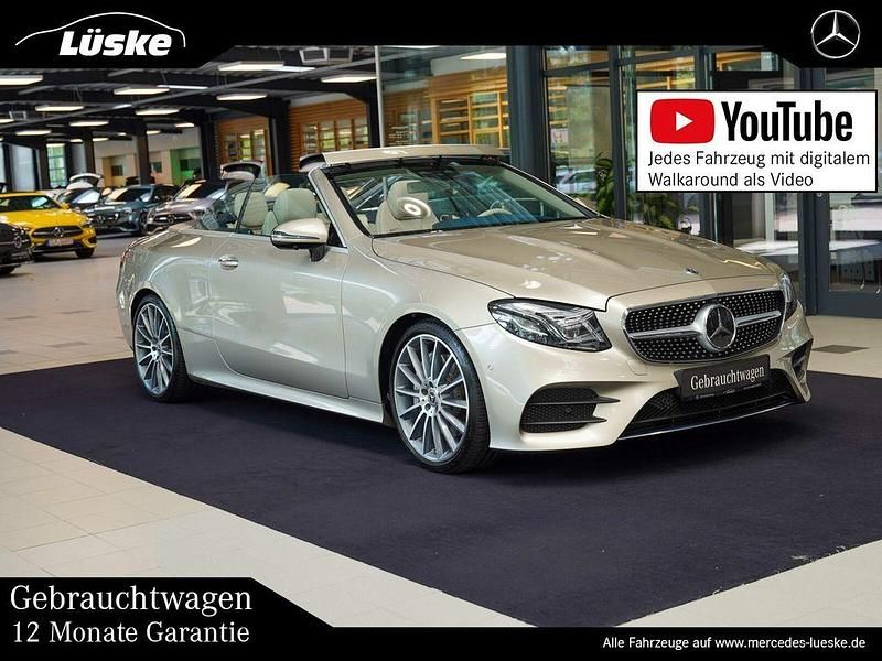 Aragonitsilber Gebraucht 2017 Mercedes E300 AMG line Cabrio | 41.900 € (Teuer) - Bild 1/4
