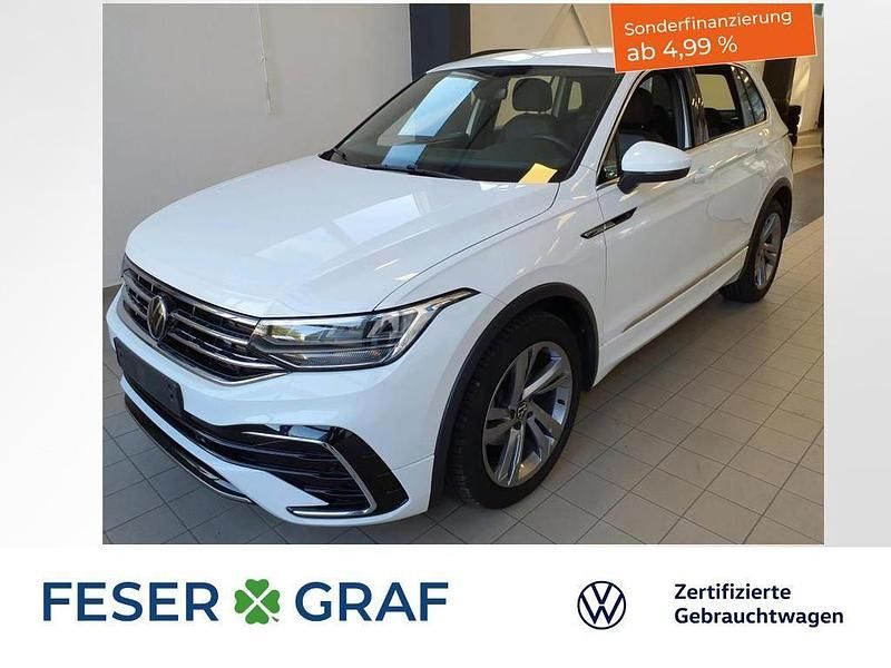 Pure white Gebraucht 2023 VW Tiguan R-line SUV | 34.450 € (Superpreis) - Bild 1/2