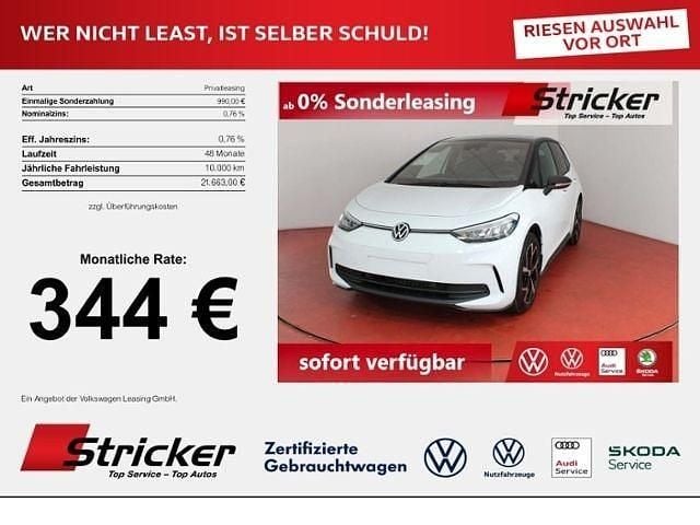 Neu VW ID.3 Pro 150 kW (204 PS) 2025 Gletscherweiß metallic / schw Kleinwagen