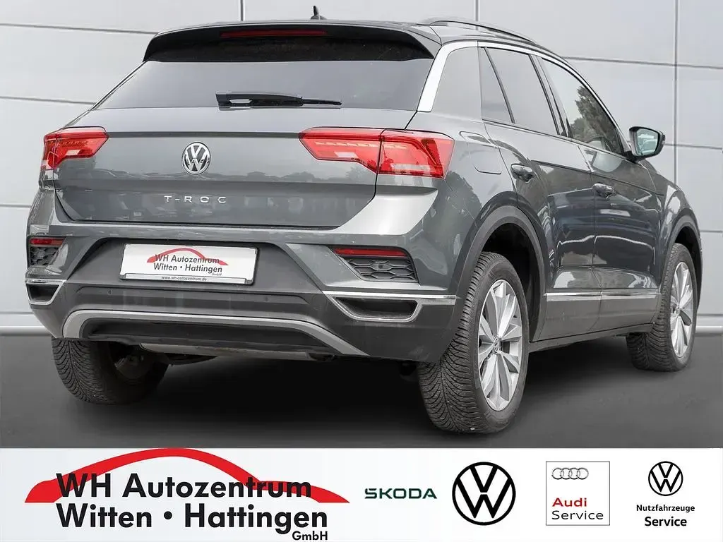 Gebraucht VW T-Roc Style 116 PS (85 kW) 2019 Indiumgrau metallic/schwarz SUV