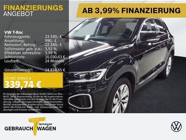 Gebraucht VW T-Roc Style 150 PS (110 kW) 2023 Schwarz SUV