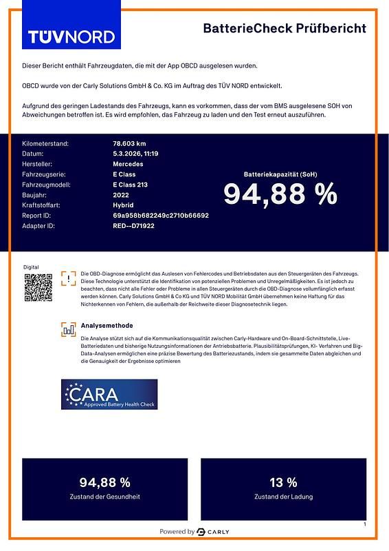 Gebraucht Mercedes E300 Avantgarde 320 PS (235 kW) 2022 Schwarz Kombi