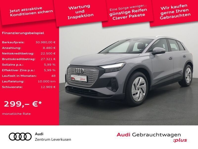 Kieselgrau Gebraucht 2023 Audi Q4 e-tron Comfort SUV | 30.980 € (Etwas zu teuer) - Bild 1/4