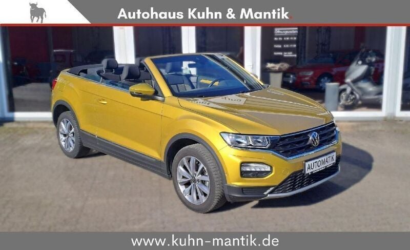 Kurkumagelb metallic Gebraucht 2021 VW T-Roc Cabriolet Style Cabrio | 25.890 € (Guter Preis) - Bild 1/4