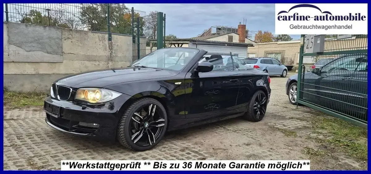 Occasion BMW 118 Cabriolet Performance 143 ch (105 kW) 2010 Noir Cabriolet
