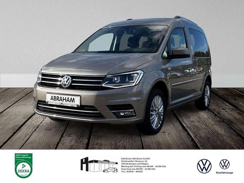 Gebraucht VW Caddy Highline 131 PS (96 kW) 2020 Mojave beige metallic Van / Kleinbus