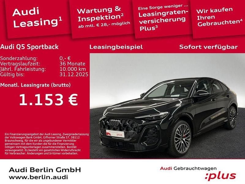 Mythosschwarz metallic Gebraucht 2025 Audi Q5 Sportback Ambiente SUV | 84.400 € - Bild 1/3
