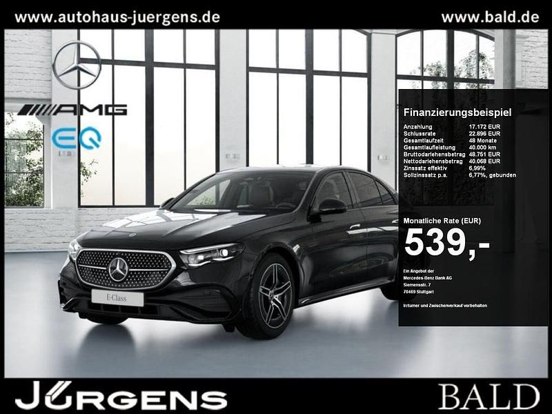 Metalliclack obsidianschwarz Gebraucht 2025 Mercedes E200 AMG Limousine | 57.240 € (Guter Preis) - Bild 1/4