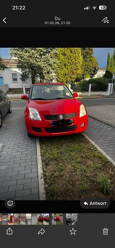 Rot Gebraucht 2009 Suzuki Swift Kleinwagen | 3.099 € - Bild 1/4