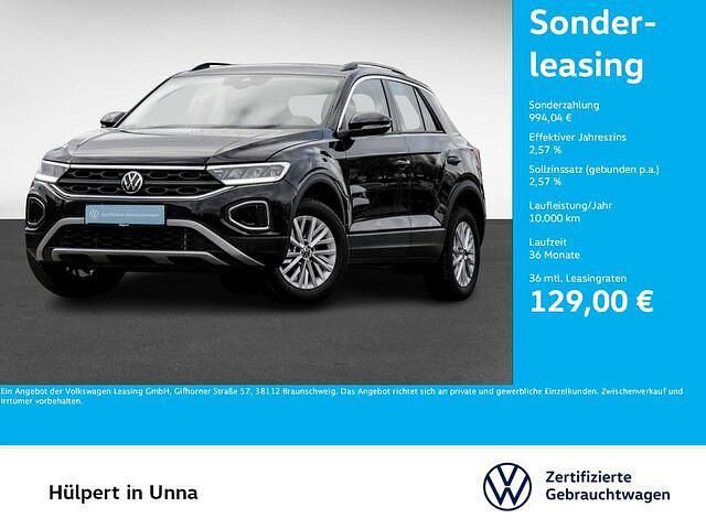 Gebraucht VW T-Roc Life 110 PS (80 kW) 2024 Deep black perleffekt SUV
