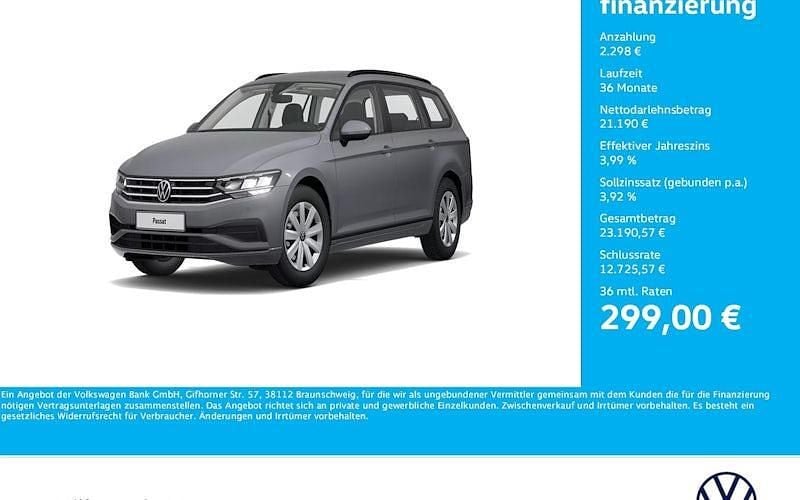 Grau Gebraucht 2022 VW Passat Conceptline Kombi | 23.488 € (Guter Preis) - Bild 1/4