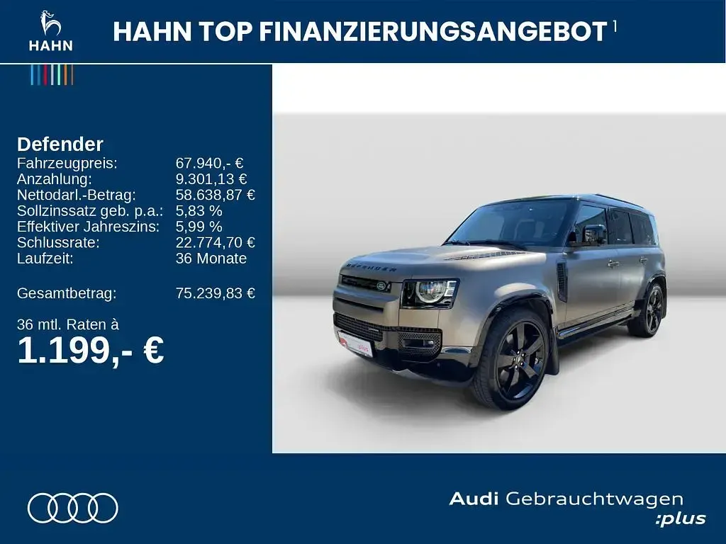 Gebraucht Land Rover Defender 300 PS (220 kW) 2022 Gondwana stone SUV