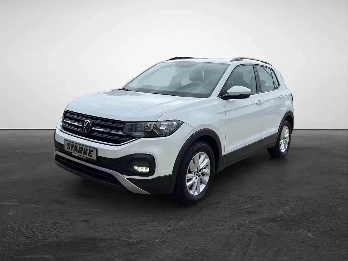 Gebraucht VW T-Cross Life 110 PS (80 kW) 2021 Grau (limestone grey metallic) SUV