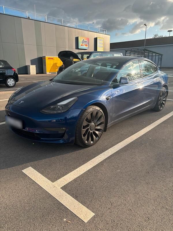 Gebraucht Tesla Model 3 Performance 377 kW (513 PS) 2021 Blau Limousine