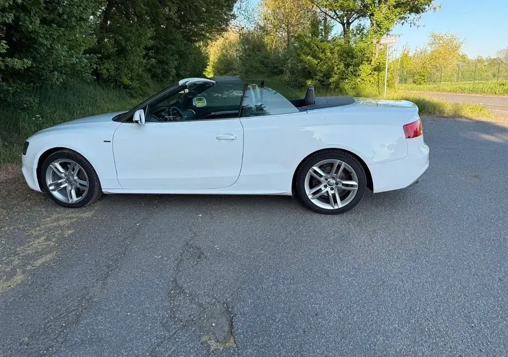 Usata Audi A5 Cabriolet S-Line 245 CV (180 kW) 2013 Bianco Cabrio