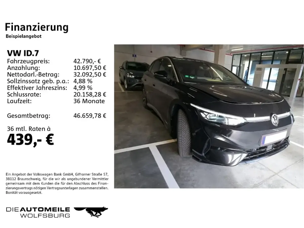 Brugt VW ID.7 Pro 210 kW (286 HK) 2024 Sedan