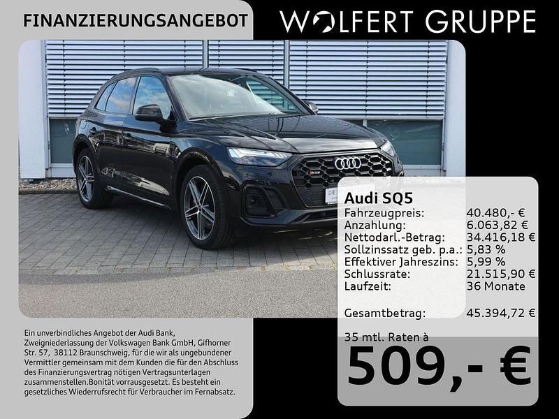 Mythosschwarz metallic Gebraucht 2021 Audi SQ5 Ambiente SUV | 40.480 € (Guter Preis) - Bild 1/4