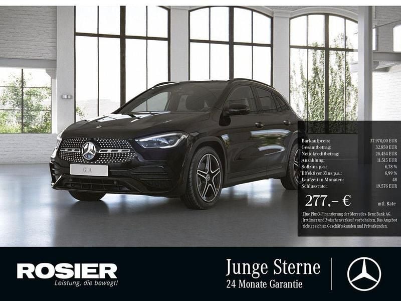 Schwarz Gebraucht 2022 Mercedes GLA250 AMG SUV | 37.970 € (Teuer) - Bild 1/4