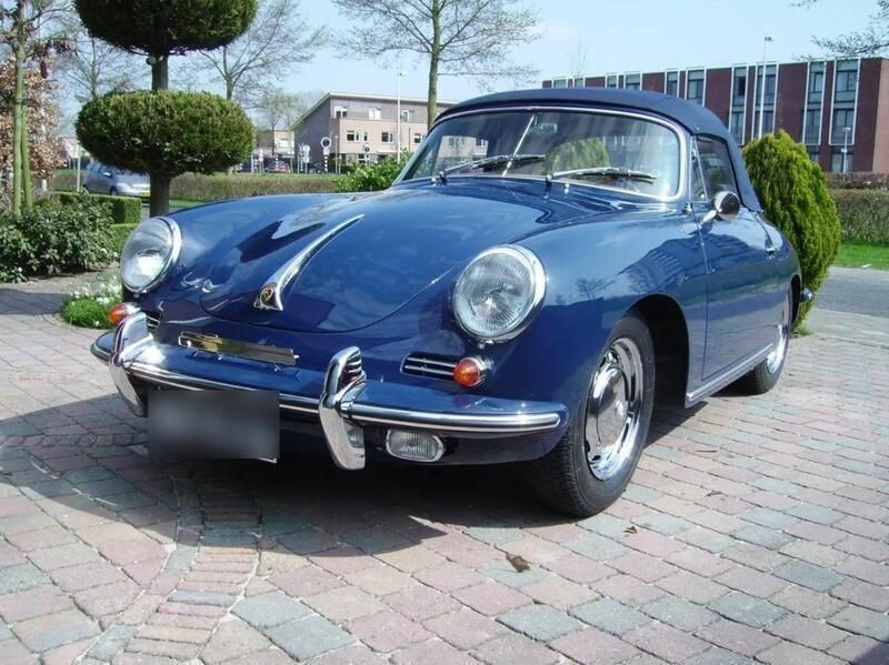 Blau Gebraucht 1965 Porsche 356 Cabrio | 92.000 € - Bild 1/4