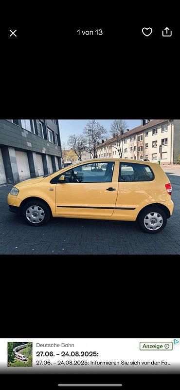 Gelb Gebraucht 2006 VW Fox Kleinwagen | 2.400 € (Fairer Preis) - Bild 1/4
