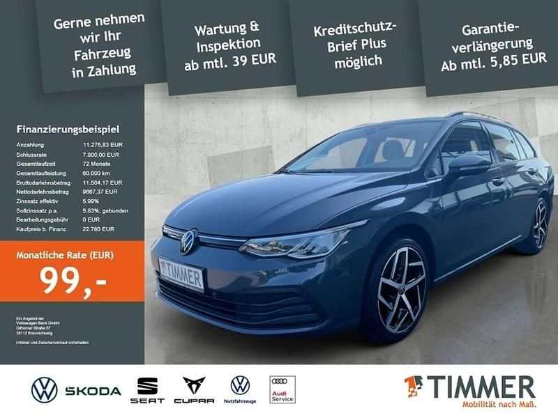 Delfingrau metallic Gebraucht 2022 VW Golf VIII R Kombi | 21.390 € (Guter Preis) - Bild 1/4