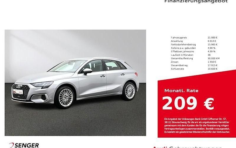 Gebraucht Audi A3 Advanced 110 PS (80 kW) 2021 Silber Limousine