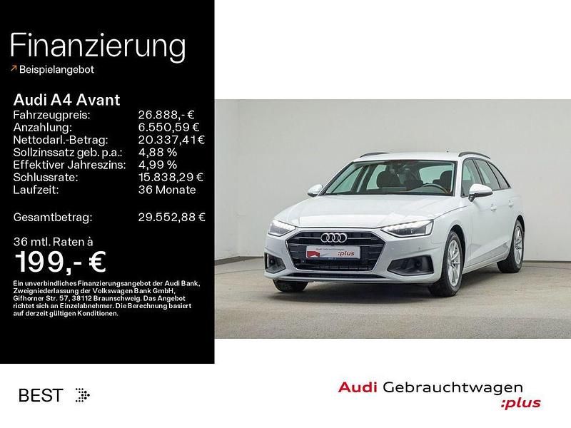 Gebraucht Audi A4 Performance 150 PS (110 kW) 2023 Gletscherweiß metallic (metallic) Kombi